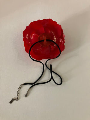 Collier coquelicot Saint Laurent, c.2010