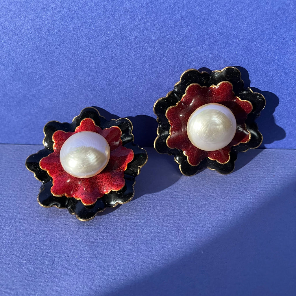 Boucles d’oreilles Roger Scemama pour Yves Saint Laurent