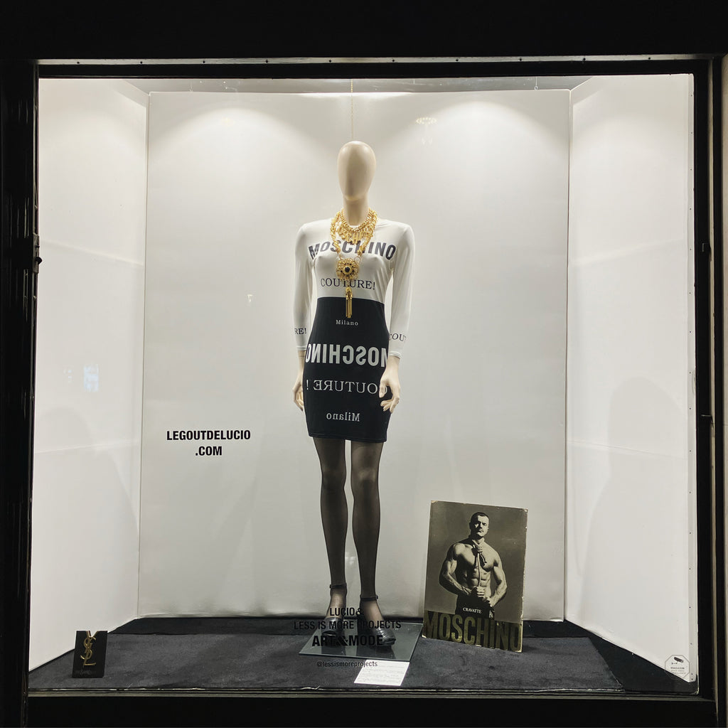 Lucio&Less is More Projects | La Vitrine : Hommage à Moschino ~ avril 2024